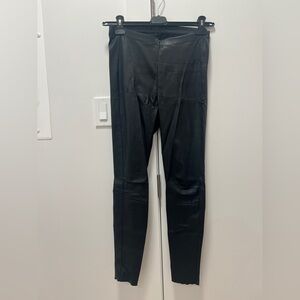 Black Leather Leggings